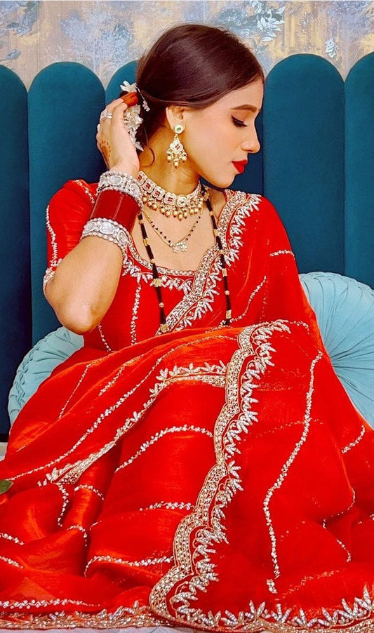 Jimmi Choo Necklace Design saree