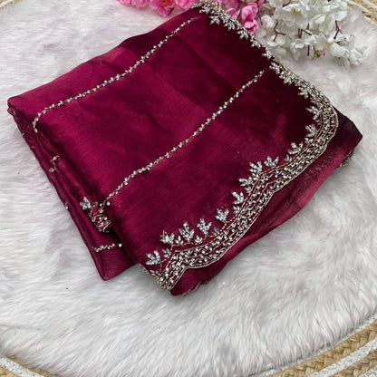 Jimmi Choo Necklace Design saree